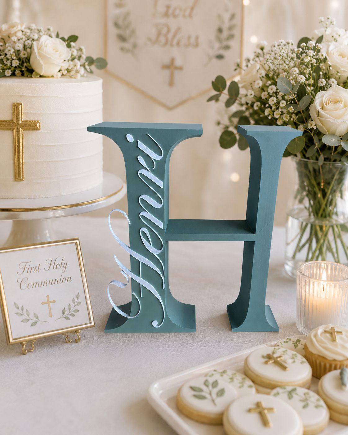 Personalised 3D Printed Initial with Name