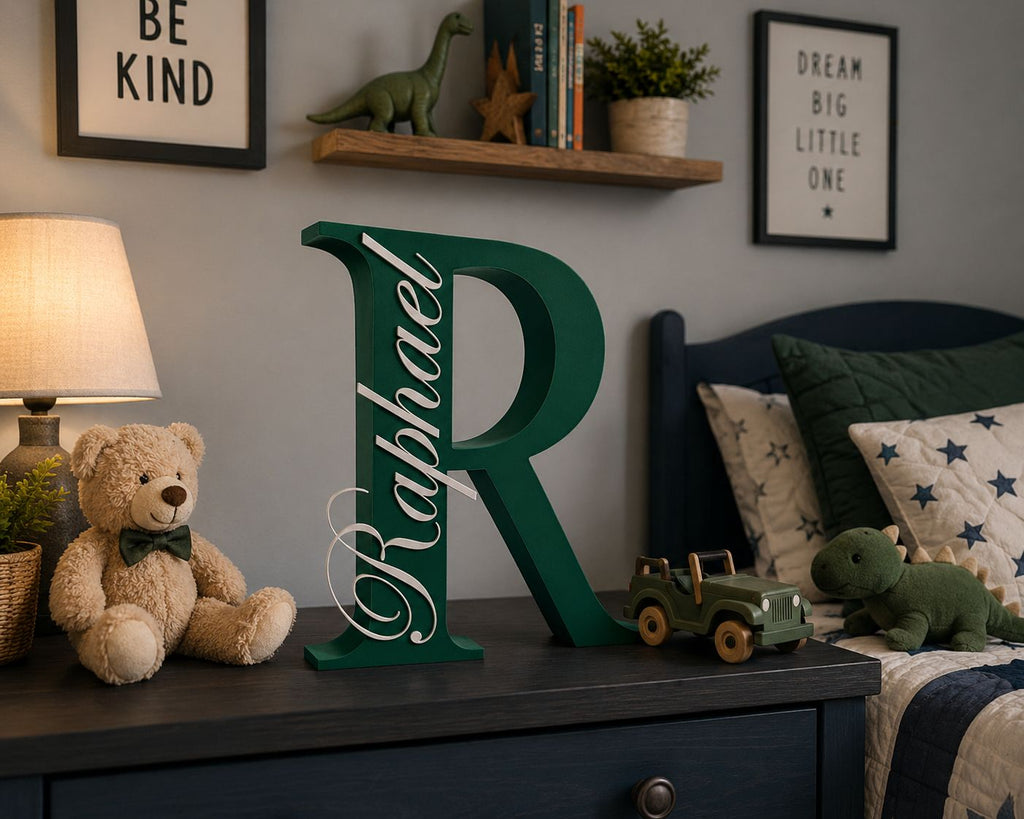 Personalised 3D Printed Initial with Name