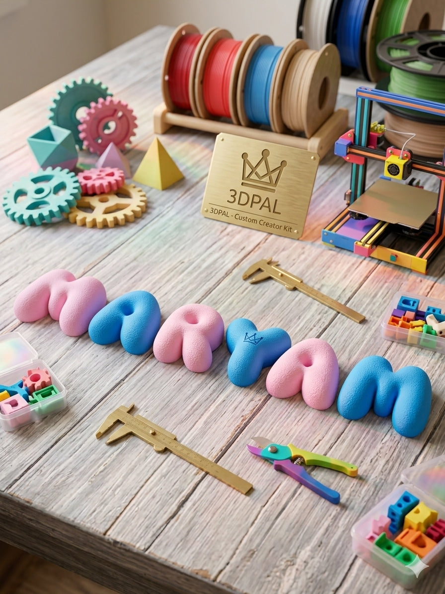 3D Bubble Letters & Numbers